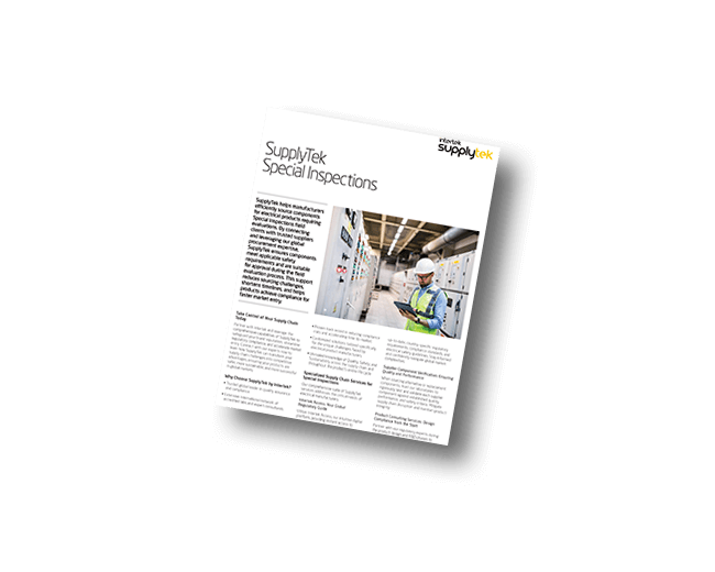SupplyTek for Special Inspections | Fact Sheet