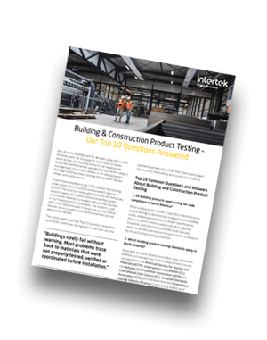 Intertek Insight: Building & Construction Products Testing