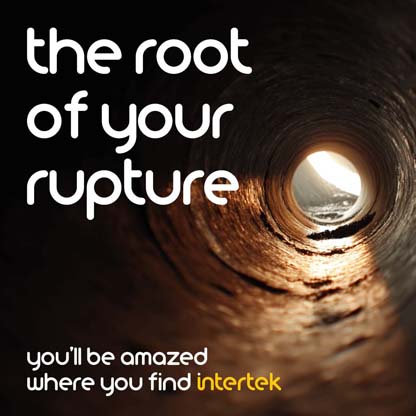 Interior of old pipe