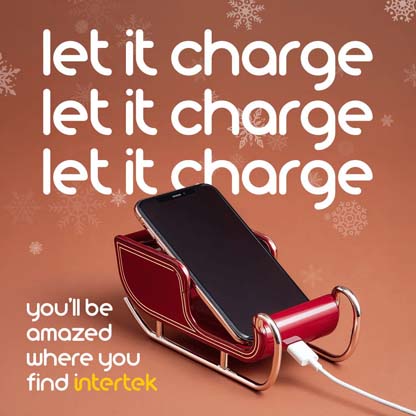 A smart phone atop a red snow sled